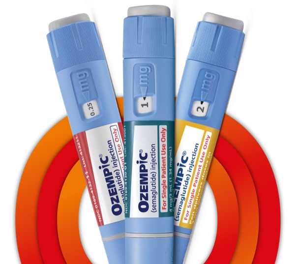 Ozempic penovi — doze 0.25mg, 1mg, 2mg